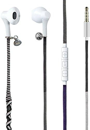 URIZONS Heavy Bass In-Ear Earbuds with Mic – Tangle-Free 3.5 mm Stereo Headphones for Kids & Adults – Stylish Design for i Phone & Samsung – Ergonomic Comfort for All-Day Use – Enhanced Audio Quality for Music Lovers and Casual Listeners