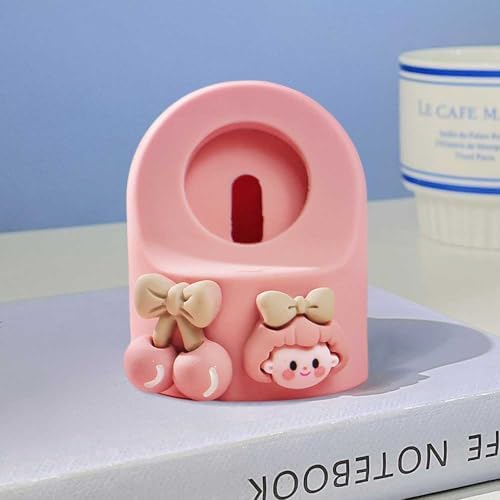 Stylish Cartoon Silicone Apple Watch Charging Dock – Enhanced Nightstand Compatibility for All Series Ultra/8/SE2/7/6/5/4/3/2/1 – Fast-Charging Solution with Tidy Cable Management for Personalized Décor and Elevated Viewing Experience