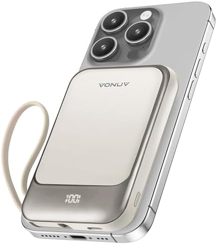 Magnetic Power Bank 10,000 m Ah with USB-C & 15 W Wireless Fast Charging – Advanced Portable Charger for i Phone 16/15 & Samsung Devices – LED Battery Indicator & 22.5 W PD Charging – Ultimate Convenience for On-the-Go Life