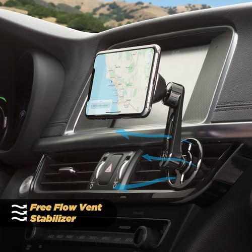 Scosche Magic Mount Select Dual Pack – Premium Magnetic Car Phone Holder for i Phone & Android – Secure 360° Adjustable Mount for Hands-Free Driving – Ideal for Dash & Window Use – Durable Design for Enhanced Compatibility & Safety