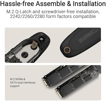 ASUS Cobble Portable M.2 NVMe SSD Enclosure – Lightning-Fast USB-C 3.2 Gen 2 x1 with 10 Gbps Speeds, Rugged IP55 Water & Dust Resistance, Thermal Management for Optimal Performance – Compatible with Windows 11 & mac OS for Ultimate Versatility and On-the-Go Storage Solutions