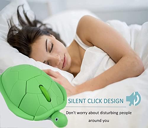 Adorable Green Turtle Wireless Mouse – Ergonomic & Lightweight Travel Companion with Silent Click for PCs, Laptops & Macs – Perfect Gift for Kids, Students & Professionals – Fun Animal Design for a Charming Workspace