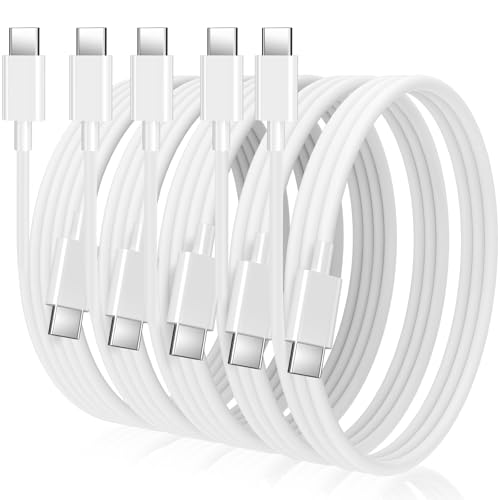 Maximize Your Charging Efficiency with JIUWFOX USB C Cable 5-Pack – Premium 60 W Fast Charging & High-Speed Data Transfer for i Pad, i Phone, Pixel, Galaxy Devices – Versatile Lengths (3 ft, 6 ft, 10 ft) for Home, Office, Travel – Rugged, Tangle-Free Design with Reinforced Connectors for Unmatched Reliability and Performance