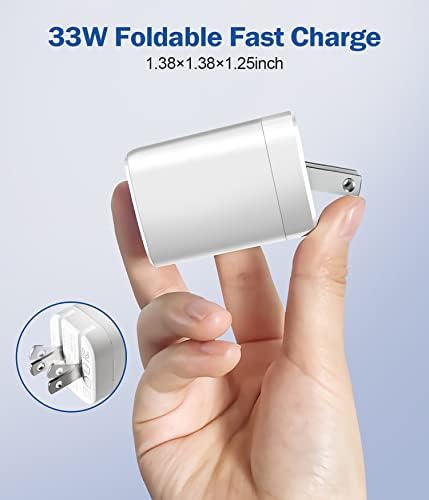 Dual-Port 20 W USB-C Wall Charger – 2 Pack Fast Charging Adapter for i Phone 15/14 & Apple Watch Series 8/7/SE – Compact Travel Power Plug with Smart Charging Technology for Enhanced Device Compatibility and Speed