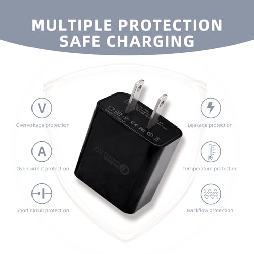 Motorola USB C Fast Charger Duo – 10 FT Type C Cables for Razr, Edge, and G Power Devices – High-Speed Quick Charge Adapter for Ultimate Convenience – Lightweight, Durable, and Perfect for Travel Charging