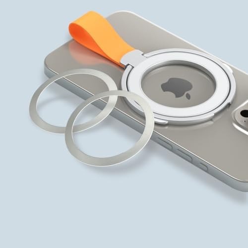Revolutionary 2025 Magnetic Phone Grip with Silicone Loop Strap – Magsafe Compatible for Seamless Wireless Charging, Enhanced Stability, and Versatile Viewing with Dual Adapter Rings & Adjustable Stand for Modern Users