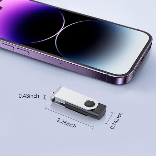JUANWE 10-Pack 2 GB USB Flash Drives – Reliable Portable Memory with 360° Swivel Design for Effortless Data Management – Ideal for Computers, Cars & On-the-Go Storage – Durable USB 2.0 Thumb Drives for Quick File Transfers and Backup Solutions
