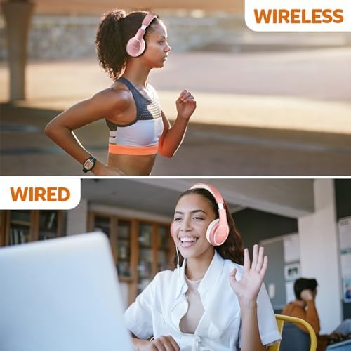 Ultimate 70-Hour Wireless Bluetooth Over-Ear Headphones – Immerse Yourself in Deep Bass with 3 Custom EQ Modes, Lightweight & Foldable Design for Maximum Portability, Integrated Microphone for Seamless Calls – Perfect for Music Lovers, Home Office, and On-the-Go Sound Quality