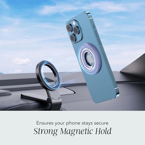Cocomii Eco-Friendly 360° Magnetic Phone Ring Holder – Ultimate Grip and Kickstand for Mag Safe i Phones, Compatible with 16 Pro Max, 15, 14, 13, 12, Plus, Mini – Stylish Black Design for Enhanced Versatility and Secure Use