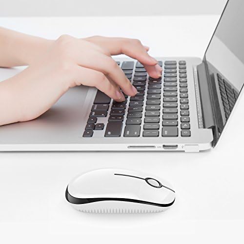 Sleek Vssoplor Wireless Mouse – Ultra-Slim Silent Optical Companion for Laptops & PCs | 2.4 GHz Nano Receiver, Perfect for Quiet Workspaces & Travel | Enhanced Compatibility for Windows, Mac & Linux