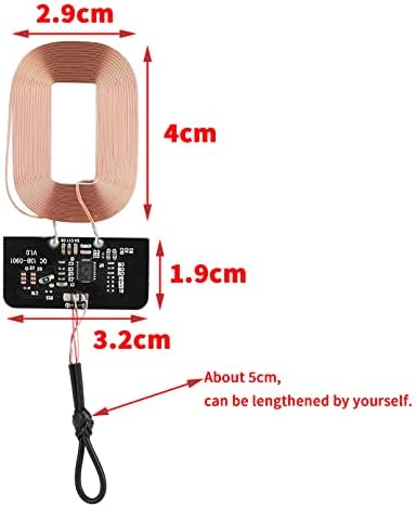 Transform Your Device with 2 Pack Qi-Compatible Wireless Charger Receiver Modules – Innovative Magnetic Spacer for Effortless Alignment, Cutting-Edge Safety Features Including Short-Circuit and Over-Voltage Protection – Ultimate Wireless Charging Solution for Modern Tech Enthusiasts