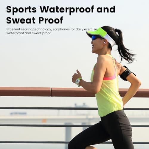 Revolutionary M100 Clip-On Open Earbuds with Advanced LCD Touch Control – Wireless Bluetooth 5.4 Headphones in Trendy Purple – 48-Hour Runtime for Unmatched Audio Freedom – Ideal for Active Lifestyles, Sports, and Fitness Enthusiasts Seeking Enhanced Environmental Awareness and Comfort