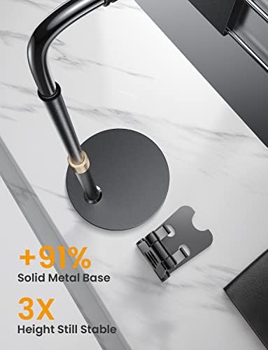 Versatile Adjustable Tablet Stand by LISEN – Ergonomic Holder for 4.7-13” Devices with Thick Cases – Hands-Free Viewing Solution for Home & Office – Lightweight, Portable Design with Durable Non-Slip Base for Enhanced Comfort & Stability