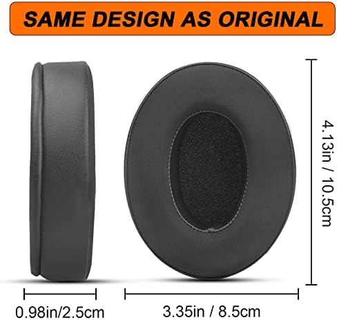 Ultimate Comfort Replacement Ear Pads for Hyper X Cloud II Wireless & Cloud Alpha – Luxurious Velour & Premium Protein Leather with High-Density Foam for Enhanced Gaming Experience – Quick Installation & Sleek Black Design