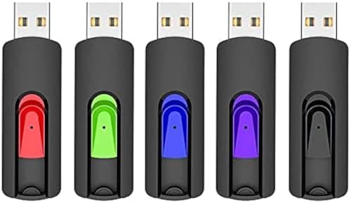 RAOYI 5-Pack 64 GB USB Flash Drives – High-Speed USB 2.0 Memory Sticks for Effortless Data Transfer and Storage – Portable Thumb Drives for PC and Laptop – Ideal for Organizing Photos, Documents, and Videos – Multi-Pack Convenience for Home and Office Use