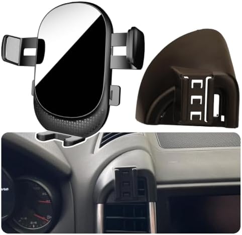 Car Phone Holder for Porsche Cayenne Auto Accessories [Only for 2024-2025 Cayenne/Cayenne Coupe] [Auto Lock Hands Free Cell Phone Mount Car fits for iPhone & All Smartphones] – Enhanced Compatibility and Speed