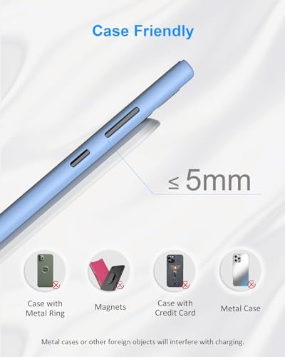 NANAMI Premium Fast Wireless Charging Stand – 20 W USB-C Adapter Included, Compatible with i Phone 16/15/14/13/12 Pro/Pro Max & Samsung Galaxy S25/S24/S23/S22 – Sleek, Compact Design with Safety Features for Efficient, Hands-Free Charging Experience