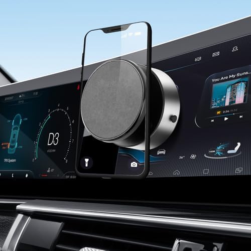 Revolutionary 360-Degree Suction Cup Phone Mount – Universal Magnetic Holder for All Smartphones, Perfect for i Phone and More – Effortless Hands-Free Navigation and Quick Access – Sleek Black Design for Any Car Interior – Ultimate Driving Convenience and Safety