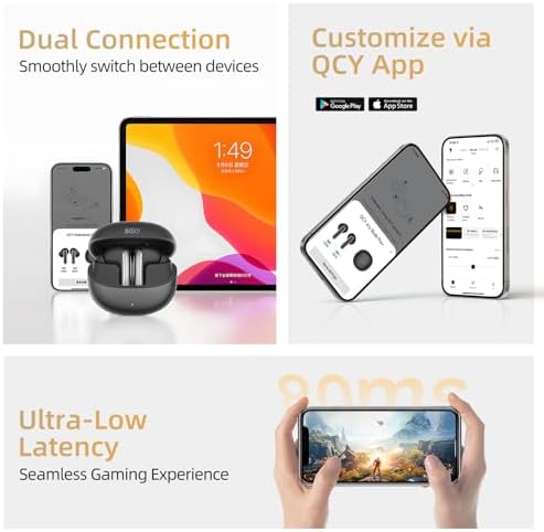 Experience the QCY Melo Buds Pro Advanced Wireless Earbuds – Cutting-Edge Active Noise Cancellation with 99% Sound Isolation, Bluetooth 5.3 for Effortless Connectivity, High-Resolution LDAC Audio for Audiophile Standards, Extended 34-Hour Battery Life, Ergonomically Designed for Maximum Comfort, and Custom EQ App for Tailored Sound Quality. Perfect for Active Lifestyles, Commutes, or Relaxation, these earbuds redefine your music experience with remarkable clarity and minimal interruptions. Enjoy seamless pairing, exceptional durability, and a lightweight design that fits perfectly in your pocket. Whether you’re a dedicated audiophile or someone who appreciates quality sound, elevate your listening journey with QCY Melo Buds Pro – Your Ultimate Companion for High-Fidelity Audio on the Move.