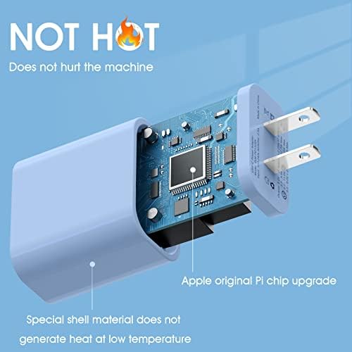 i GENJUN 4 Pack USB C Fast Charger Block – 20 W Power Delivery 3.0 Wall Adapter for i Phone 16/15/14, Galaxy & Pixel – Portable Type C Power Adapter for Air Pods Pro – Compact Travel Essential with Superior Speed and Compatibility