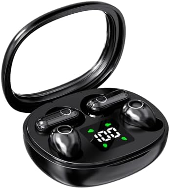 Khaki Bluetooth Earbuds – Ultra-Compact Noise Cancelling Headphones for Unmatched Comfort in Sleep, Sports & Work – Dual Pair Functionality with Invisible Design for Discreet All-Day Wear – Long Battery Life & Instant Bluetooth Connectivity for Seamless Audio Experience