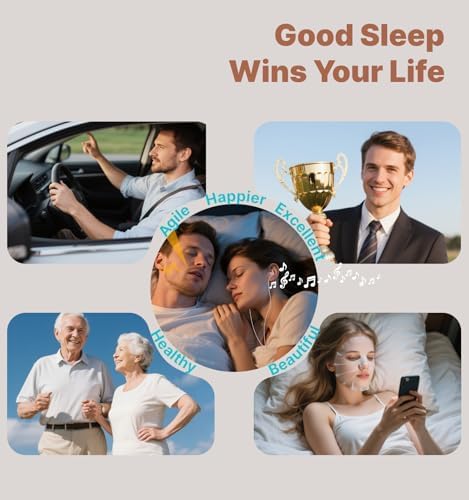 Ultra-Lightweight Hmusic Sleep Earbuds – 3.5 mm Wired Headphones with 30 d B Noise Isolation for Uninterrupted Relaxation – Snail Flat Design Perfect for Sleep, Travel, and Meditation – Crafted from Soft Silicone for Ultimate Comfort and Durability – Ideal for Audiobooks and Stress Relief