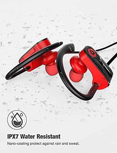 Otium Wireless Bluetooth Earbuds – IPX7 Waterproof Sports Headphones with 15-Hour Playtime for Gym & Running – Superior Sound Isolation & Ergonomic Comfort for Active Lifestyles – Seamless Device Compatibility – Black