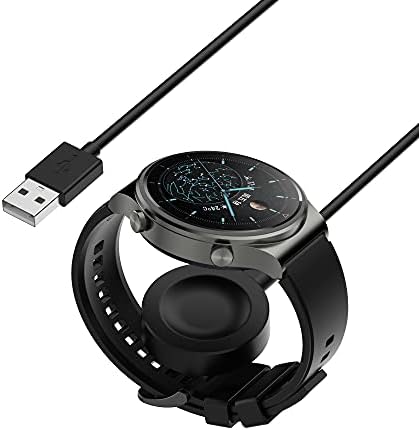 High-Speed USB Charger Cable for Huawei Smartwatches & Buds – 3.3 ft Durable Docking Solution for Huawei Watch 4/4 Pro/3/3 Pro/GT Series – Effortless Charging & Enhanced Compatibility in Sleek Black Design