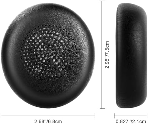 Transform Your Audio Experience with ELZO Premium Earpads for Jabra Evolve2 65, Evolve2 40 & Elite 45 h – Luxurious Protein Leather Cushions for Unmatched Comfort and Superior Noise Isolation, Effortless Installation for Seamless Compatibility and Enhanced Sound Quality, Perfect for Extended Listening Sessions and Professional Use