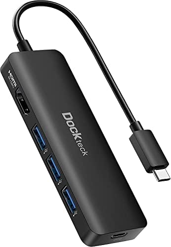 Elevate Your Connectivity: Dockteck 7-in-1 USB C Hub with 4 K 60 Hz HDMI, Lightning-Fast Ethernet, and Advanced Power Delivery – Perfect for Mac Book Air/Pro M1 2020, i Pad Pro 2021, and i Pad mini 6 for Seamless Multitasking and Superior Performance