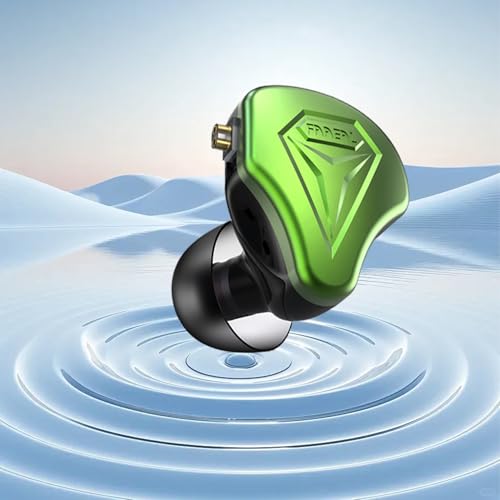 Elevate Your Audio Experience with FAAEAL Hybrid IEM Earphones – Premium Hi-Fi Wired In-Ear Monitors Featuring Advanced Composite Diaphragm Technology, Durable CNC Metal Design, and Detachable QDC-2 PIN Cable for Audiophiles and Musicians Seeking Ultimate Sound Clarity and Personalization
