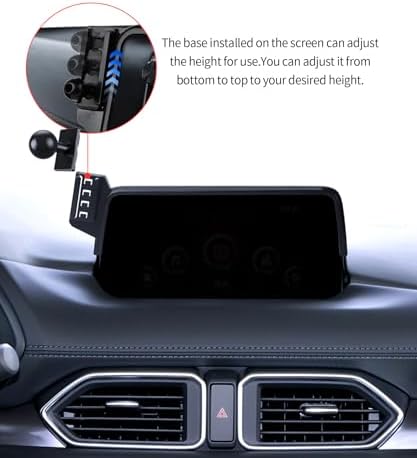 Wireless Charging car Phone Holder for Mazda CX-5 2021-2025 Accessories 10.25 inch Screen Fixed Clip,360° Rotation car Phone Mount Compatible with MagSafe – Enhanced Compatibility and Speed