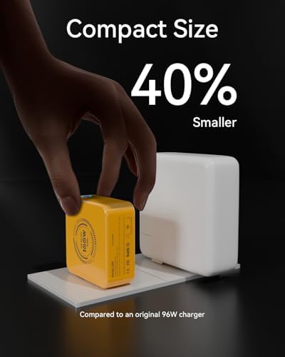 AKELON 100 W USB-C Fast Charger: Ultimate Compact & Foldable Power Hub for Mac Book Air, Mac Book Pro, Samsung Galaxy, and i Pad Pro – Comes with 6.6 ft USB-C Cable for Superior Compatibility and Lightning-Fast Charging Efficiency