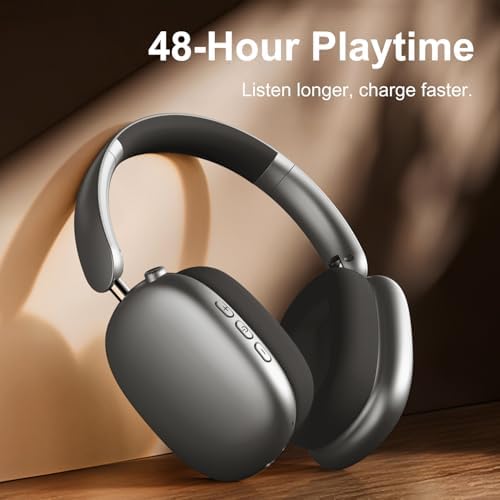 Transform Your Listening Journey with Y01 Wireless Over-Ear Headphones – Advanced Bluetooth 5.3, Superior Noise Cancellation, 48-Hour Battery Life, and Exceptional Comfort in Elegant Pink – Perfect for i OS, Android, Samsung, and PC Enthusiasts Seeking Seamless Audio Bliss