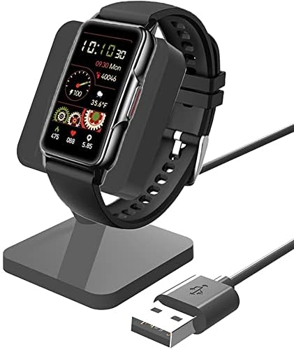 Premium Lamshaw Charging Dock for Mindrose H80 Smart Watch – Fast Charging Stand & Stylish Desk Holder for 1.47″ Fitness Tracker – Enhanced Design with Non-Slip Base and Compact Portability – Ideal Smartwatch Accessory for Home or Office Use