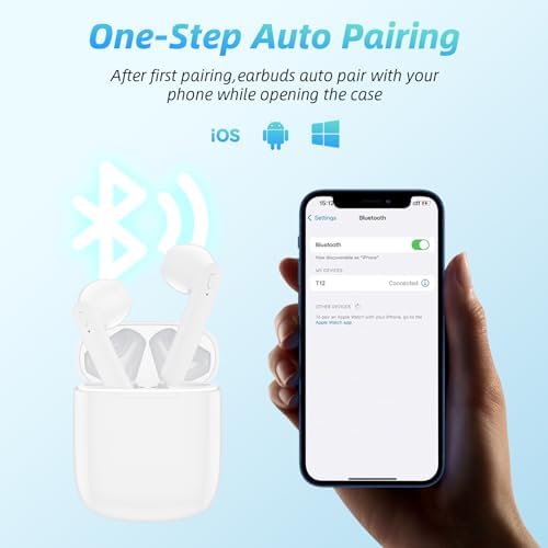 Unleash Your Sound with BEBEN Wireless Earbuds – 40-Hour Playtime & 8-Hour Continuous Playback, IPX6 Waterproof with Superior Stereo Audio, Ergonomic Fit, and Built-in Microphone for Seamless i OS & Android Compatibility – Ideal for Active Lifestyles and Sports Enthusiasts