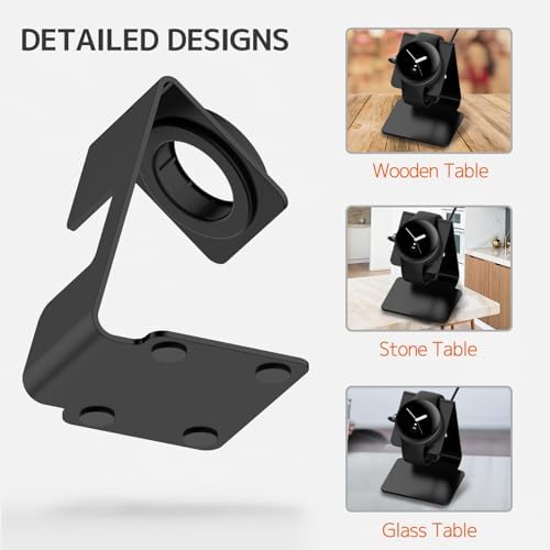 Upgrade Your Google Pixel Watch Charging with the Ninki Aluminum Dock – Rapid, Stylish, and Secure Nightstand Organizer for Series 2 & 3 Smartwatches, Perfect for Effortless Maintenance and Elegant Décor
