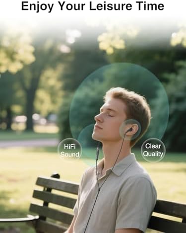 Elevate Your Audio Experience with LCdaymini USB C Earbuds – Premium Wired Headphones for i Phone 16, i Phone 15 Pro Max, Samsung Galaxy S25/S24/S23 Ultra & Google Pixel 9/8 – Immerse in High-Fidelity Sound, Enjoy Effortless Call Management with In-Line Microphone, Convenient Volume Control, and Ultra-Lightweight Design for All-Day Listening Comfort