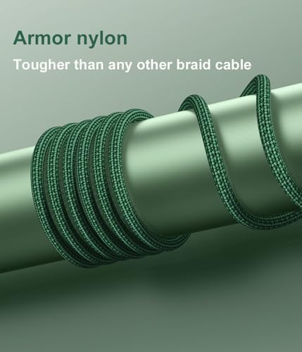 10 FT USB-C to USB-C Charging Cable 2-Pack – Premium Fast Charge & Data Transfer Solution for i Phone 16, Samsung Galaxy S23, LG, Nintendo Switch – Flexible, Durable Nylon Braided Design for Ultimate Convenience and Longevity