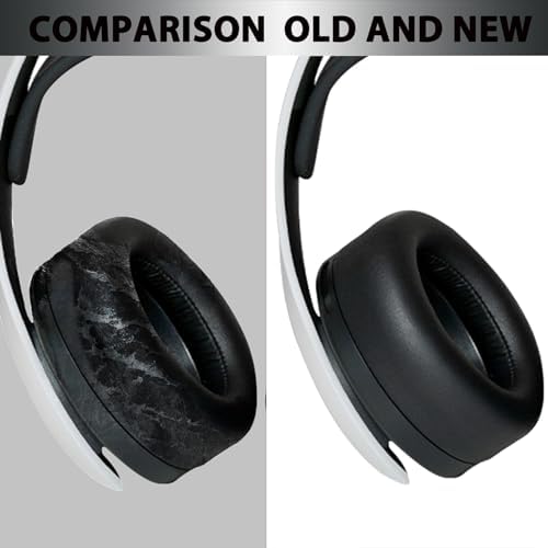 Elevate Your PS5 Gaming with Premium Memory Foam Ear Pads – Noise-Isolating Replacement Cushions for Sony Pulse 3 D Wireless Headset – Soft Mesh Fabric for Unmatched Comfort & Long-Lasting Durability – Black Finish for Seamless Style