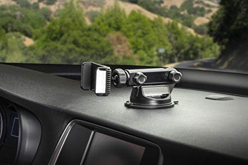 Scosche HDVM 3-in-1 Universal Cell Phone Mount: Versatile Suction Cup Holder for Windshield, Dashboard, and Vent – Compatible with i Phone 16/15/14/13/12 & Smartphones Up to 3.5 Inches – Enhanced Stability for Safe Hands-Free Use