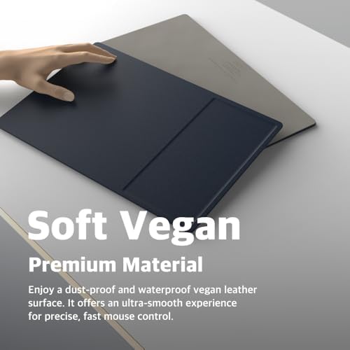POUT H3 Midnight Blue Portable Qi Wireless Charging Mouse Pad – Effortless Device Charging Meets Sleek Workspace Efficiency for Laptops, i Phones, Air Pods & Samsung Galaxy – Lightweight, Non-Slip Design Enhances Productivity & Style