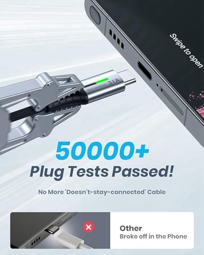 Experience the Ultimate Charging Convenience with INIU’s 5-Pack USB-C Fast Charging Cables – 1.6 FT, 3.3 FT (2), and 6.6 FT (2) for Versatile Use – High-Speed 3.1 A Type C Charger Cords Compatible with i Phone 16, 15, Samsung Galaxy S21, S20, S10, A14, Note 10, LG Pixel 9 & 8 – Durable Nylon Design for Long-Lasting Performance and Tangle-Free Operation – Perfect for Home, Office, and On-the-Go Charging Solutions