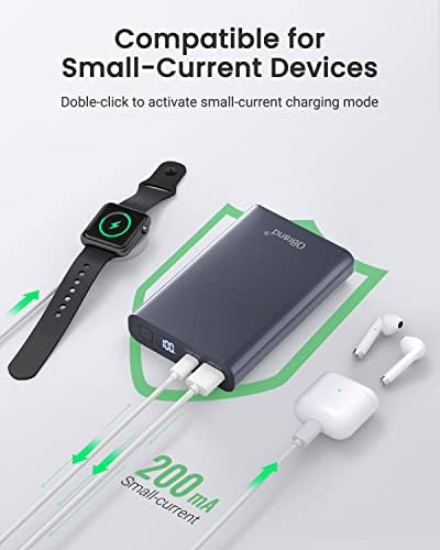QBrand 65 W Portable Laptop Power Bank – 30,000 m Ah Fast Charging Battery Pack with Dual USB-C Ports for Ultimate Device Compatibility, Perfect for Mac Book, i Phone, Dell, HP, Lenovo, Samsung & Nintendo Switch – Ideal for Travel and Daily Use