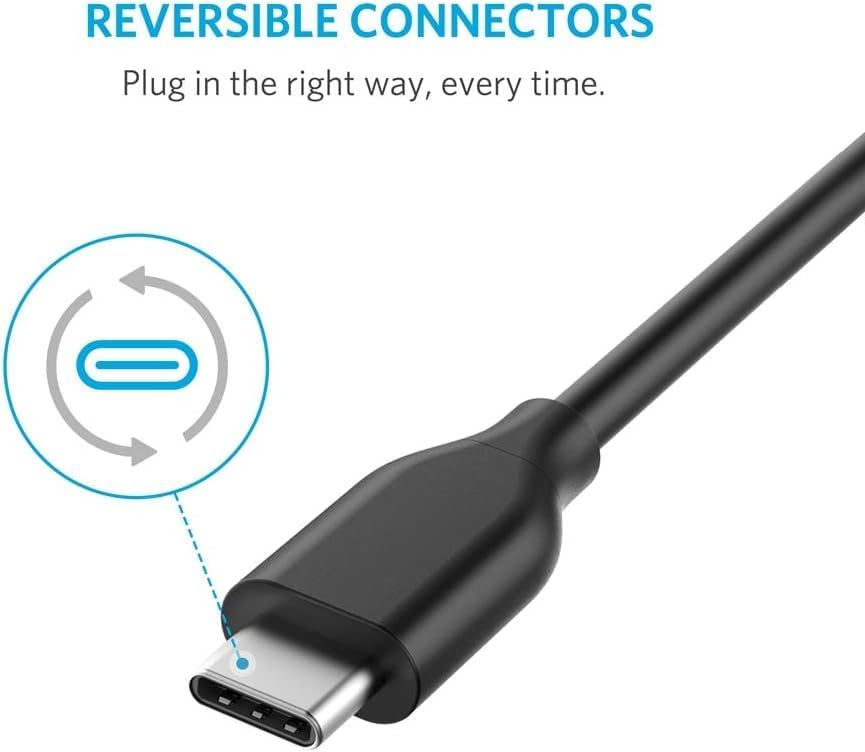 Anker Powerline 3.0 USB A to USB C Fast Charging Cable – 10 FT Durable Charger Cord with 56 k Ohm Resistor for Samsung Galaxy Note S8/S9 & Universal Compatibility – Tangle-Free & High-Speed Data Transfer for Ultimate Convenience