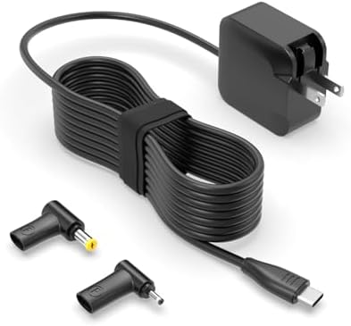Compact 3-in-1 65 W Ga N PD USB-C Foldable Laptop Charger for LG Gram & Acer Series – Ultimate Versatility with Fast Charging Technology, Perfect for All USB-C Devices Including Phones and Tablets – Safety Certified, Lightweight Design with 30-Day Satisfaction Guarantee and 12-Month Warranty