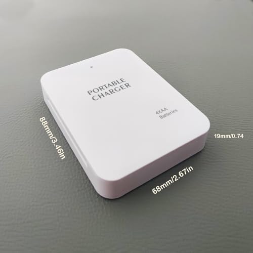 Portable Battery Operated Phone Charger with LED Indicator | Emergency USB Power Bank Powered by AA Batteries – 2 Pack for Ultimate Convenience and Versatility in Charging Solutions