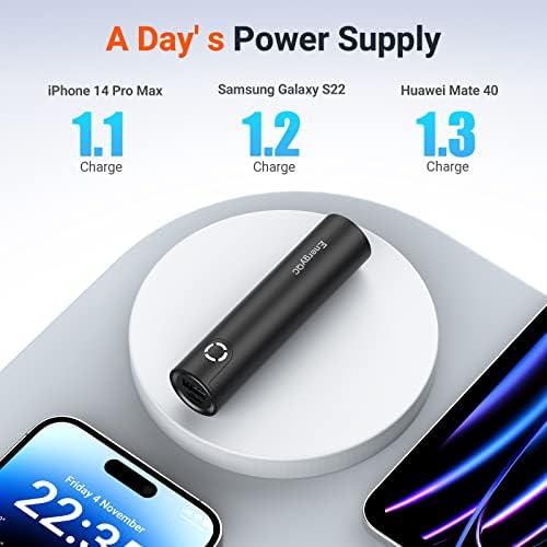Ultra-Fast 5000 m Ah Portable Power Bank – Compact Energy QC Charger with 5 V/2.4 A Output & USB-C Input, Compatible with i Phone, Samsung Galaxy & More – Sleek Design for On-the-Go Power Solutions