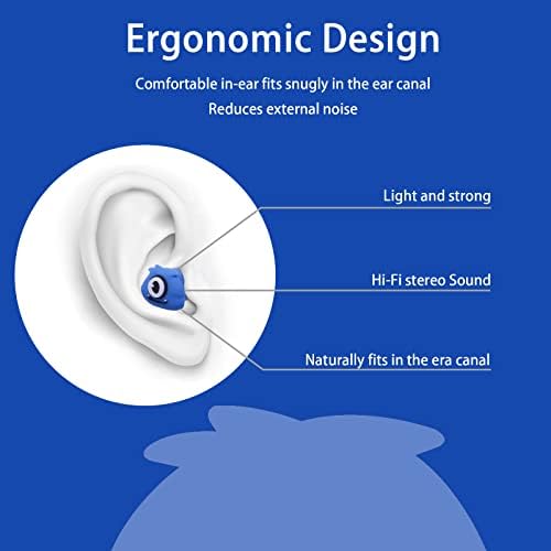 Vibrant Blue Monster Kids Earbuds with Mic – Fun Wired In-Ear Headphones for School & Play – Ultimate Back to School Gift for Boys and Girls, Superior Sound Quality, Lightweight Comfort, Includes Durable Storage Case for Easy Transport