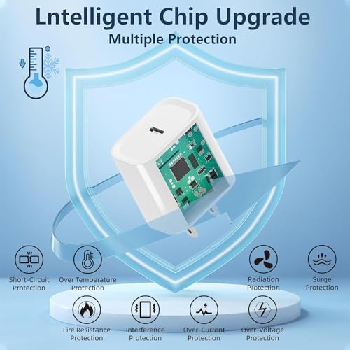 Ultimate i Phone 16/15 Fast Charging Kit: Dual 10 FT USB-C to C Cables with 20 W PD Wall Charger for Swift Power Delivery to i Phone 16/15 Pro/Max & i Pad 12.9/11/Air 5/4 – Unmatched Speed, Durability & Flexibility for All Your Charging Needs